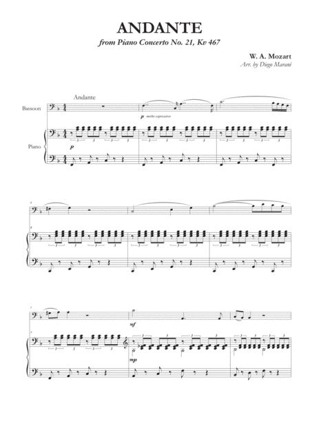 Andante From Concerto No 21 For Bassoon And Piano Page 2