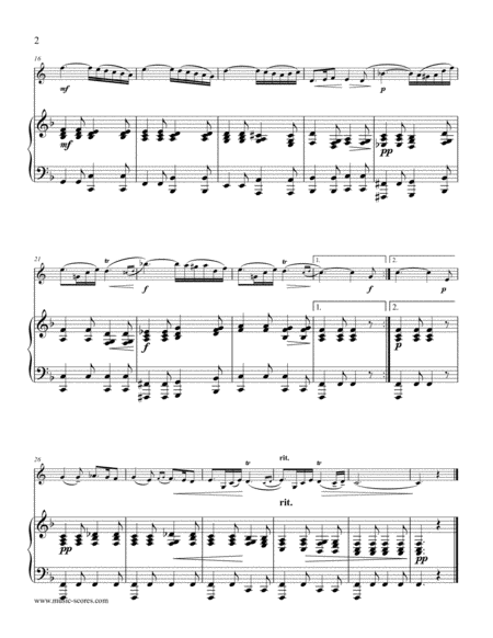 Andante From Mendelssohns Violin Concerto Piano Sextet With Solo French Horn Page 2