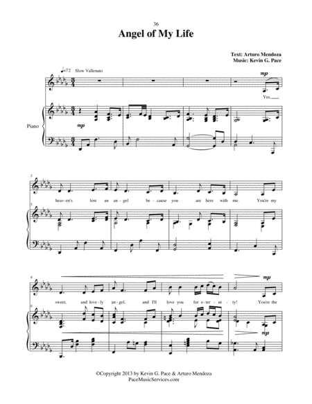 Angel Of My Life Vocal Solo With Piano Accompaniment Page 2