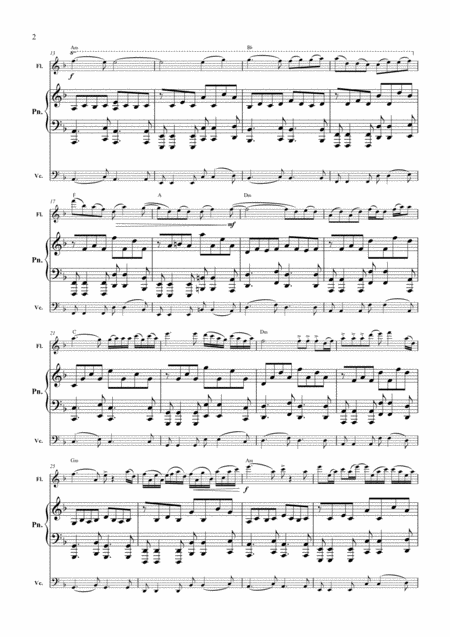 Angelic I Demonic Angelic And Demonic Musical Fantasy In Two Parts For Instrumental Trio Flute Piano Cello Variant Full Score And All Parts Page 2