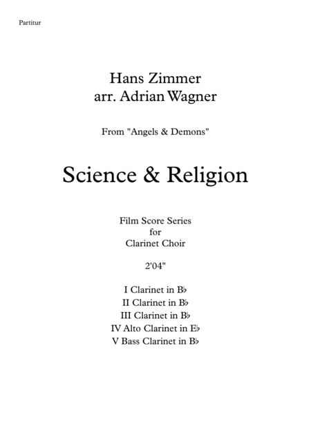 Angels Demons Science And Religion Hans Zimmer Clarinet Choir Arr Adrian Wagner Page 2