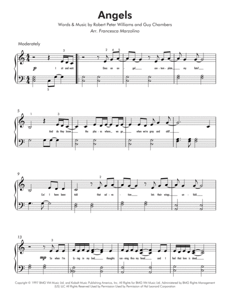 Angels Easy Piano Page 2