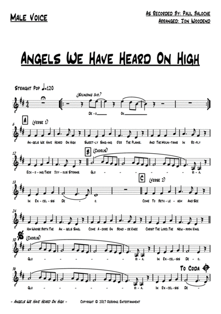 Angels We Have Heard On High Dance Beat Male Vocal 2 Horns 5 Rhythm Page 2