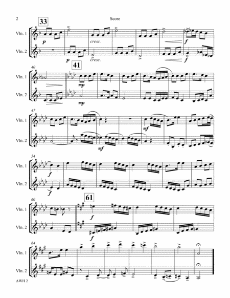 Angels We Have Heard On High Duet Violin And Violin Page 2
