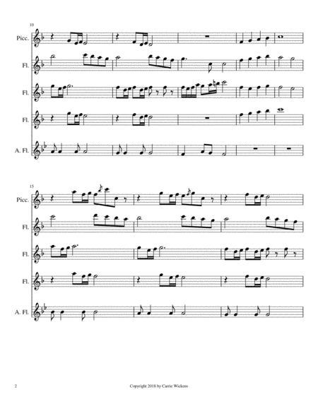 Angels We Have Heard On High Flute Choir Page 2