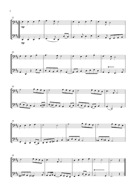 Angels We Have Heard On High For Cello Duet Suitable For Grades 2 5 Page 2