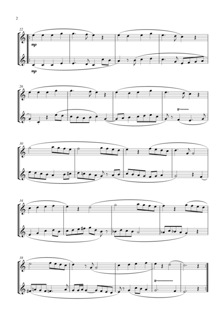 Angels We Have Heard On High For Flute Duet Suitable For Grades 2 6 Page 2