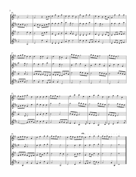 Angels We Have Heard On High Sax Quartet Satb Page 2