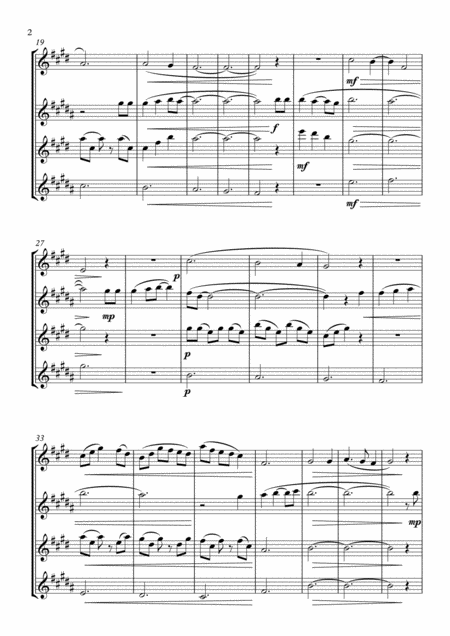 Annies Song For Sax Quartet Or Sax Choir Page 2