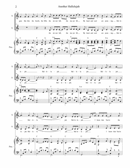 Another Hallelujah For 2 Part Choir Sa Page 2