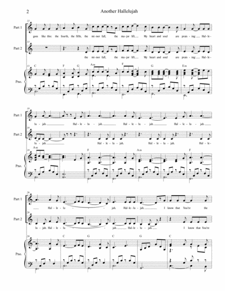 Another Hallelujah For 2 Part Choir Page 2