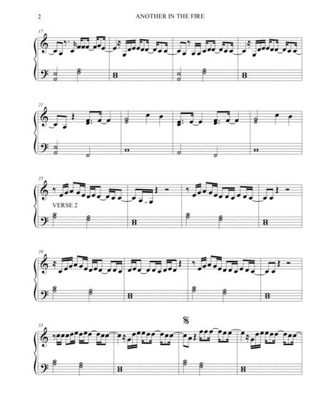 Another In The Fire Hillsong United Chris Davenport Sheet Music Easy Piano Page 2