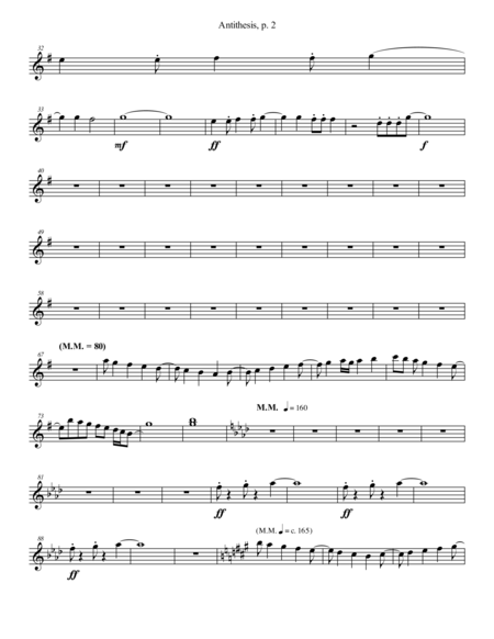 Antithesis Bb Trumpet 1 Page 2