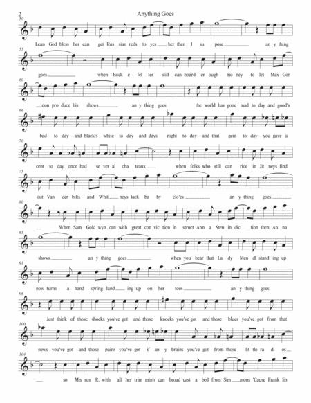 Anything Goes W Lyrics Flute Page 2