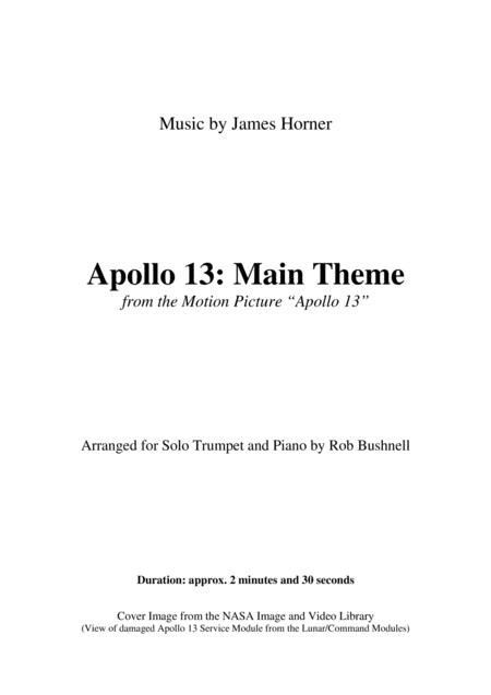 Apollo 13 Main Theme James Horner Solo Trumpet And Piano Page 2