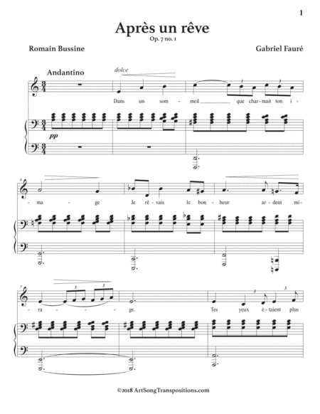 Aprs Un Rve Op 7 No 1 A Minor Page 2