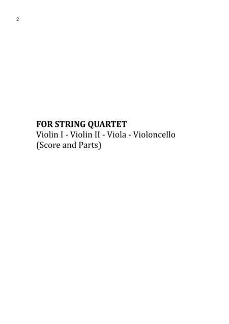 Aquarela Do Brasil Ary Barroso Sheet Music For String Quartet Score And Parts Page 2