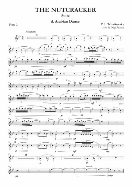 Arabian Dance From Nutcracker Suite For Flute Quartet Page 2