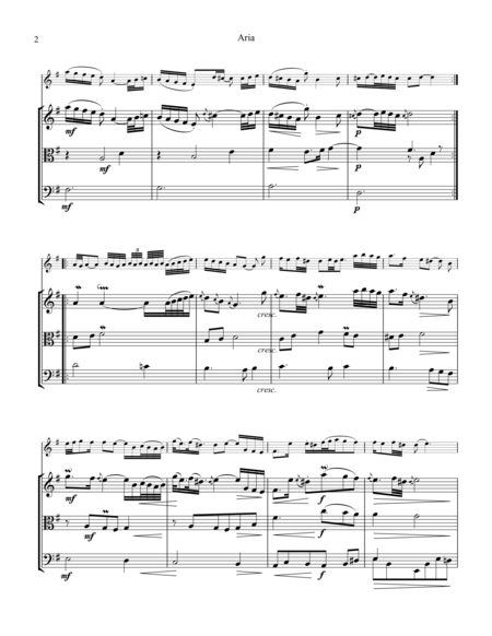 Aria Goldberg Var Bwv 988 For String Trio Vln Vla Vc Page 2