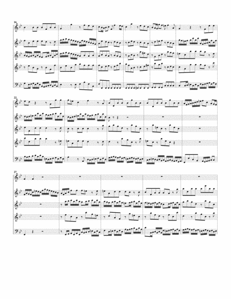 Aria Herr Der Du Stark Und Maechtig Bist From Cantata Bwv 10 Arrangement For 5 Recorders Page 2