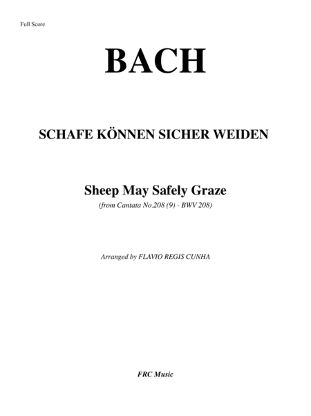 Aria Schafe Knnen Sicher Weiden Sheep May Safely Graze For Strings And Harpsichord Page 2