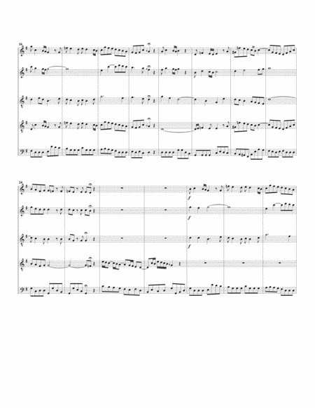 Aria Schlummert Ein From Cantata Bwv 82 Arrangement For 5 Recorders Page 2