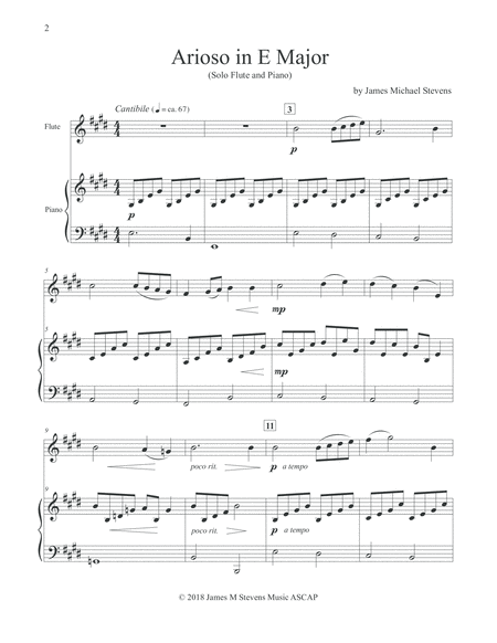 Arioso In E Major Flute Piano Page 2