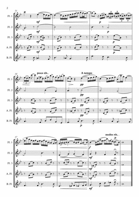 Arioso Js Bach For Flute Choir Page 2