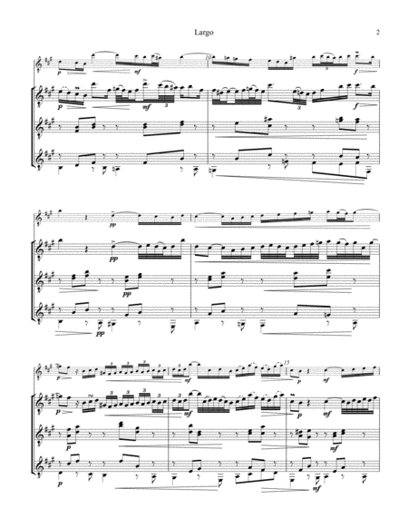 Arioso Largo From Cantata 156 For Guitar Trio Page 2