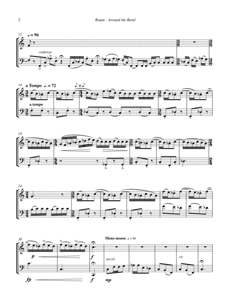 Around The Bend Duet For Trumpet And Trombone Page 2