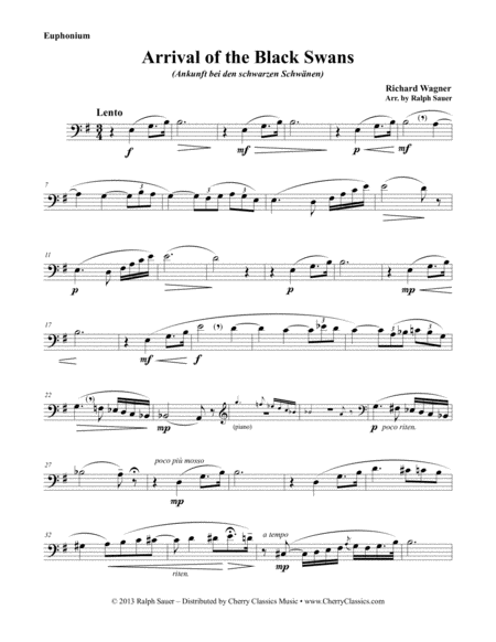 Arrival Of The Black Swans For Euphonium Piano Page 2