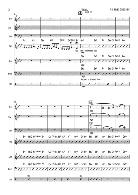 As Time Goes By Female Vocal With Small Band 3 Horns Key Of Ab Page 2