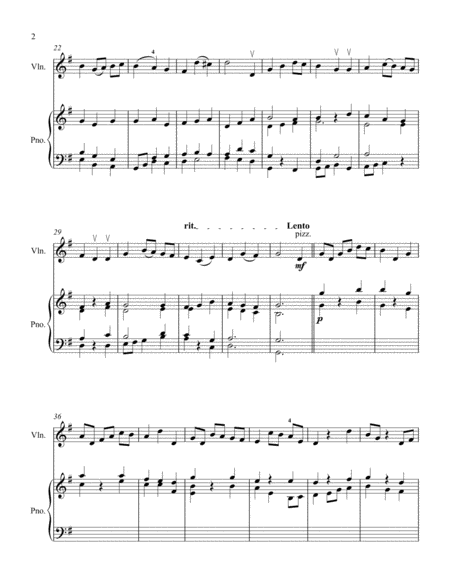 Ash Grove Variations For Violin And Piano Page 2