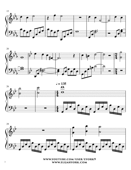 Assassins Creed Revelations Piano Theme Page 2