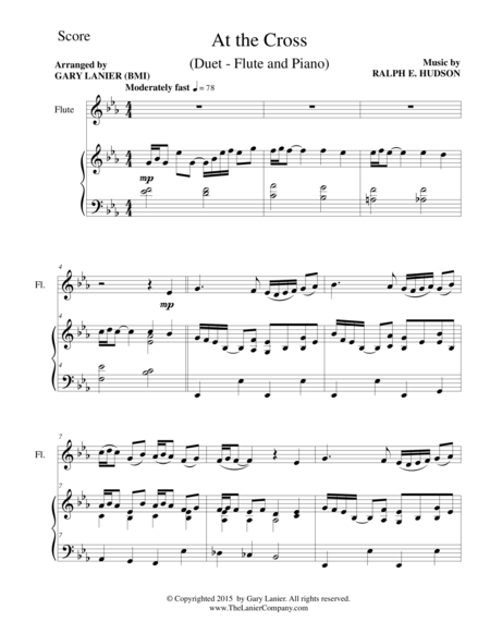 At The Cross Duet Flute And Piano Score And Parts Page 2