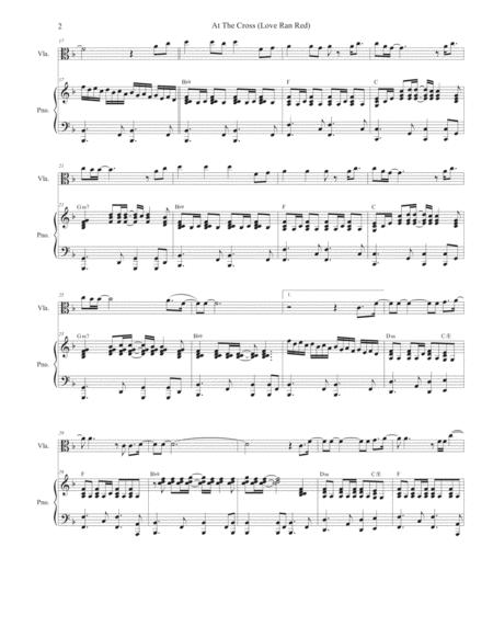 At The Cross Love Ran Red Viola Solo And Piano Page 2