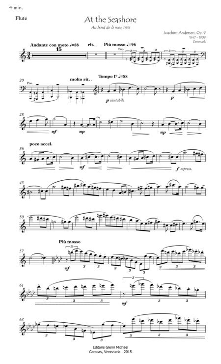 At The Seashore For Flute Piano Page 2