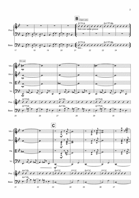 Attack Attack Near Horizons Mov Iv For String Quartet With Jazz Piano And Bass Page 2