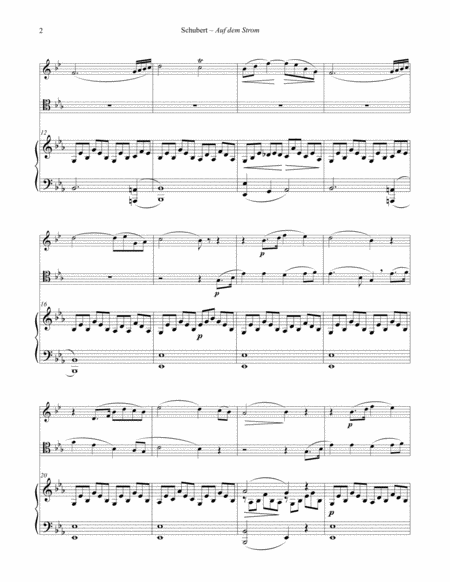 Auf Dem Strom For Trombone Horn Piano Page 2