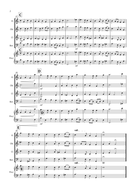 Auld Lang Syne For Wind Quartet Page 2