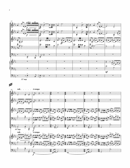 Aurora Fanfare For Brass Quintet Organ Page 2