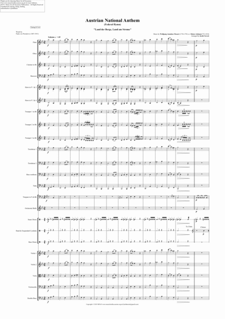 Austrian National Anthem For Symphony Orchestra Page 2