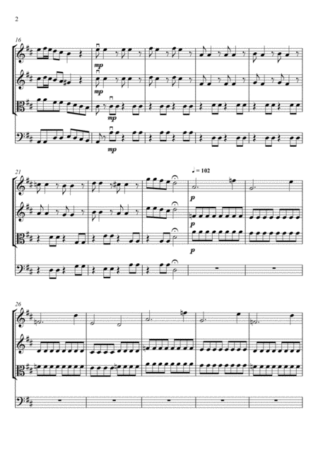 Autumn Four Seasons String Quartet Page 2