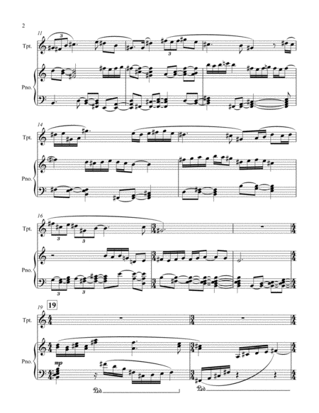 Avalon For Trumpet And Piano Page 2