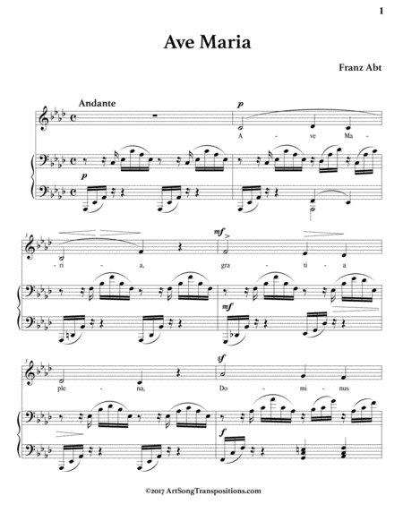 Ave Maria A Flat Major Page 2