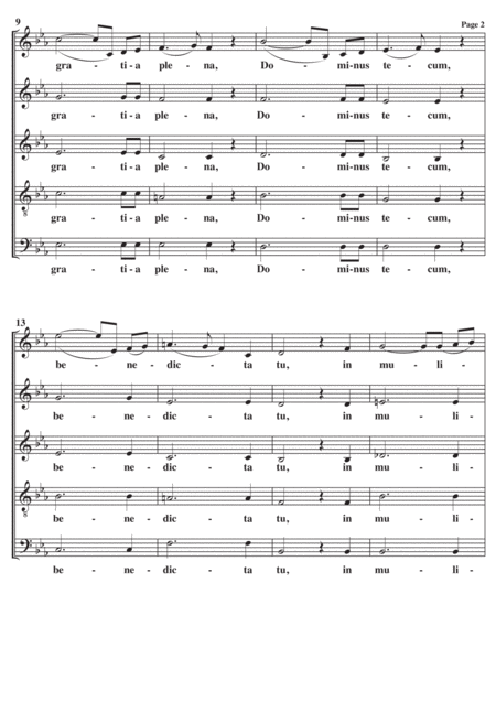 Ave Maria Bach Gounod A Cappella Page 2