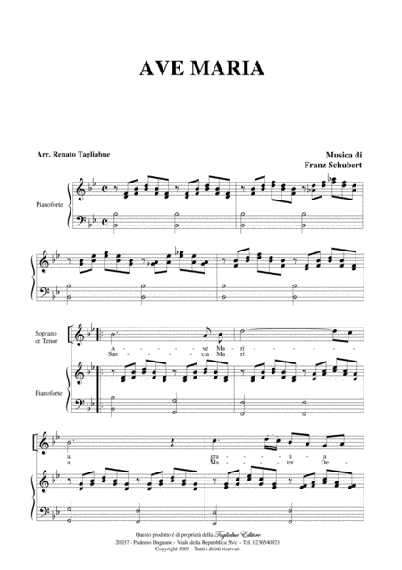 Ave Maria By F Schubert Piano Vocal Latin Lyrics Page 2