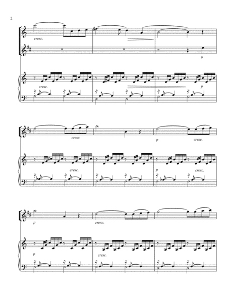 Ave Maria Charles Gounod Js Bach Arranged For Flute Clarinet And Piano Page 2