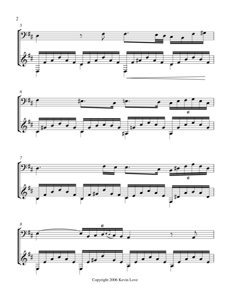 Ave Maria D Major Cello And Guitar Score And Parts Page 2