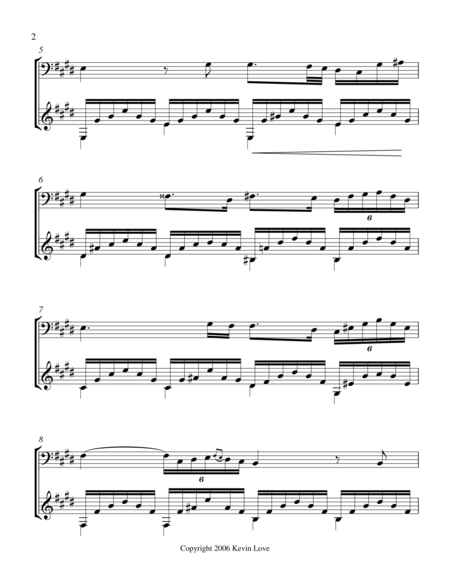 Ave Maria E Major Cello And Guitar Score And Parts Page 2